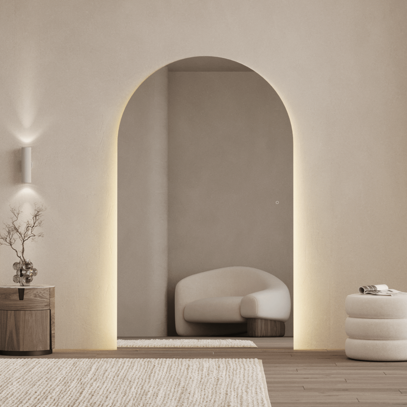 Arlo | Arched LED Mirror - Mirrors by Reflect