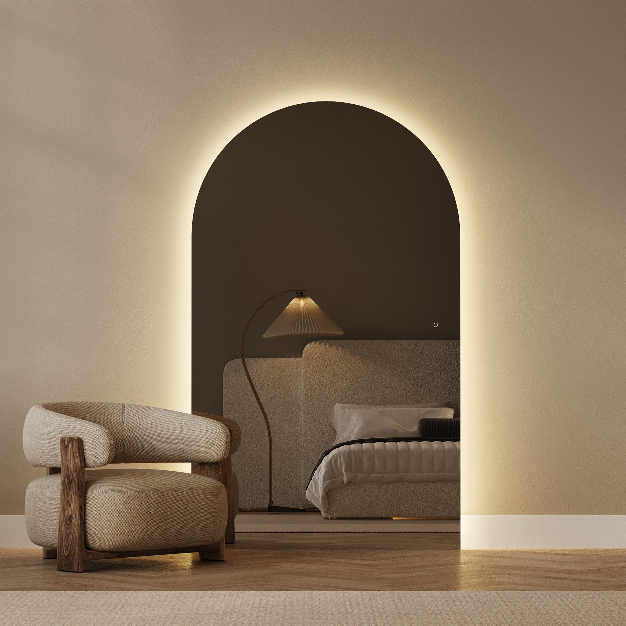 Arlo | Arched LED Mirror - Mirrors by Reflect