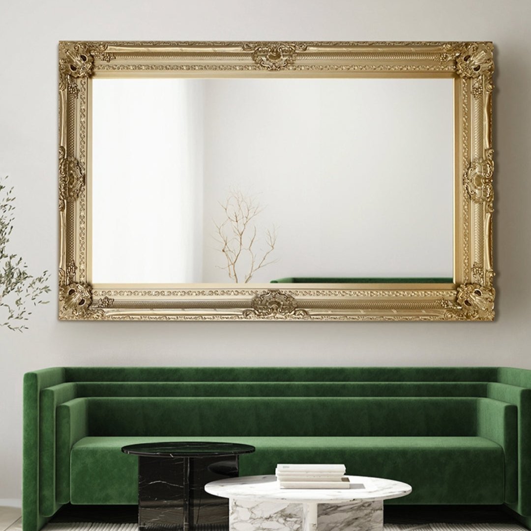 Gisèle - Gold Full Length Mirror 125cm x 195cm - Mirrors by Reflect