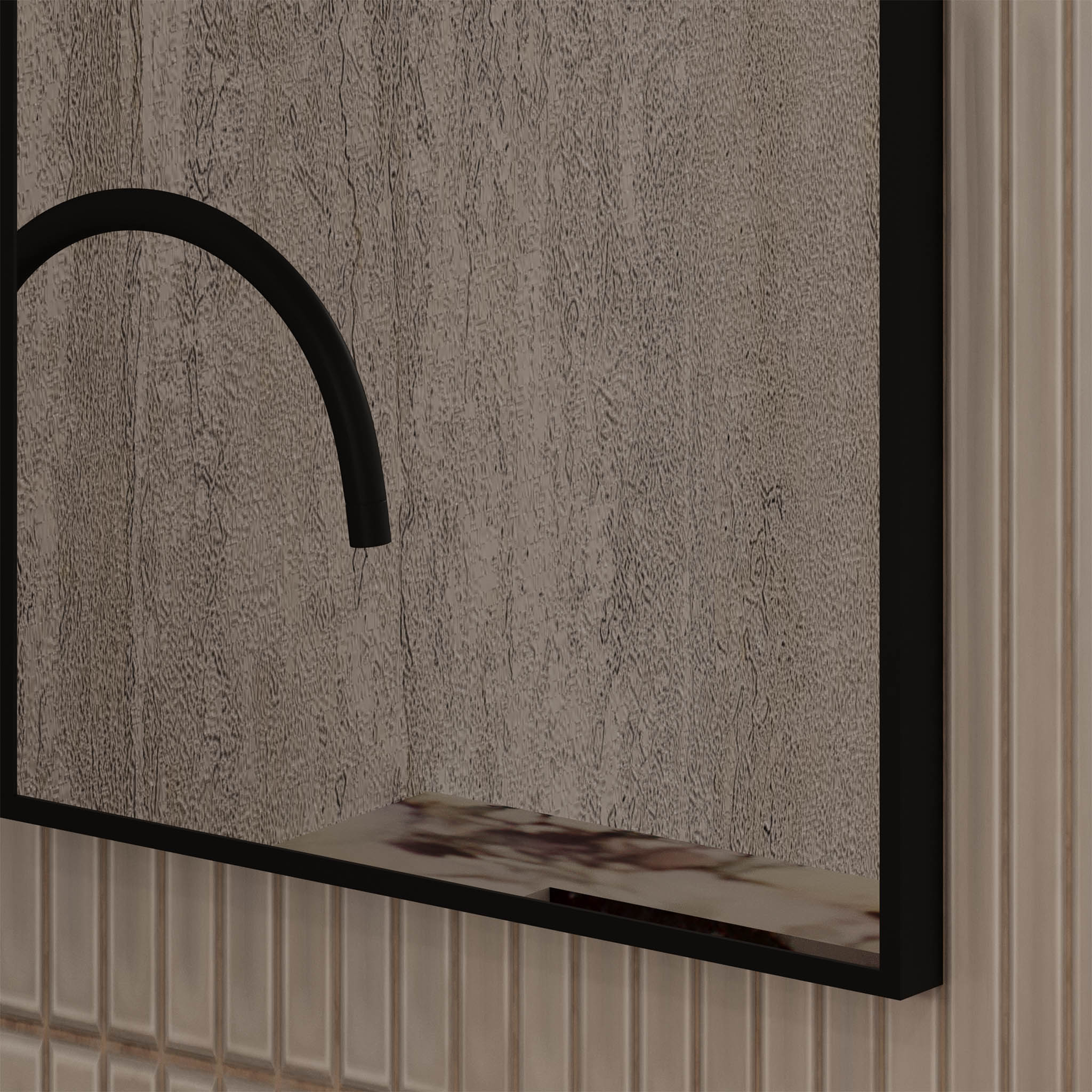 Slate | Rectangular Mirror - Mirrors by Reflect